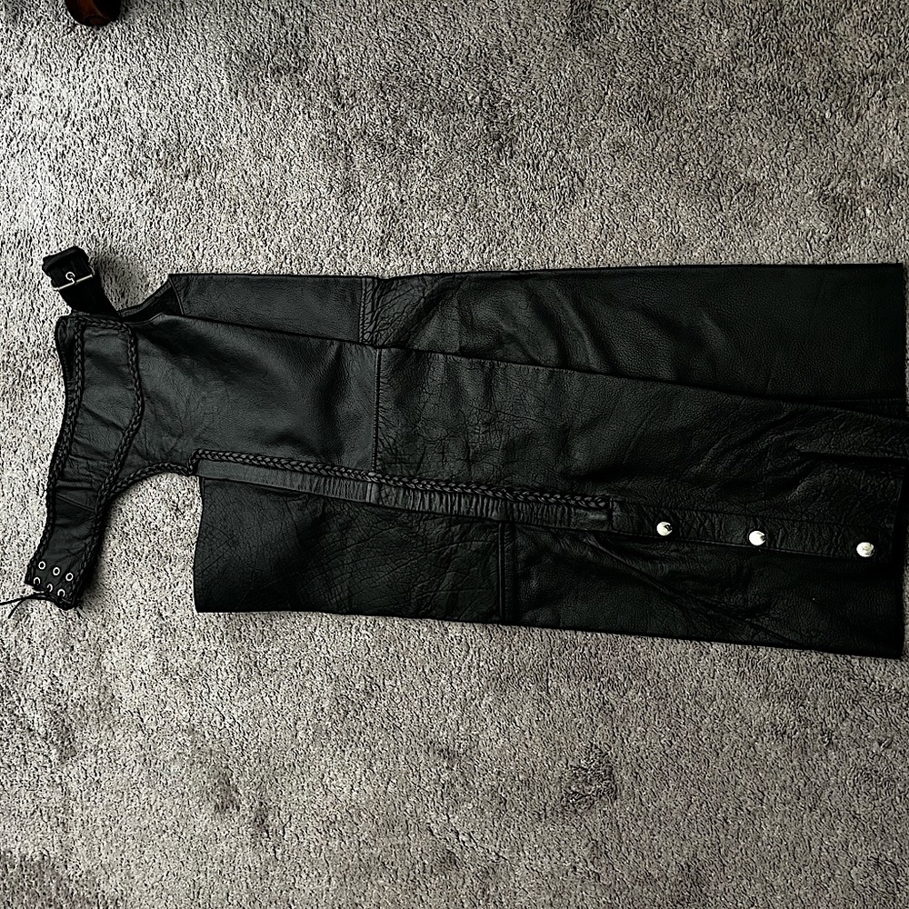 Women Plus Size Leather Chaps